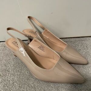 Journee Collection Women's Cream Slingback Heels